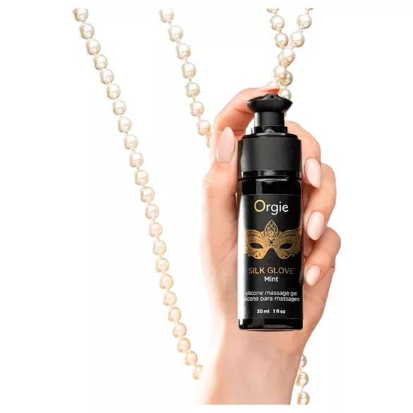 Orgie Pearls Lust - ogrlica od bisera i masažni gel (30ml)