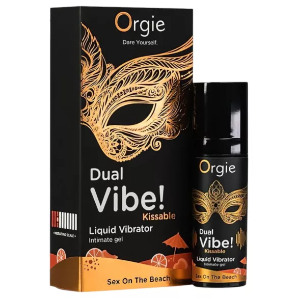 Orgie Dual Vibe - uniseks tečni vibrator - Sex on the Beach (15ml)