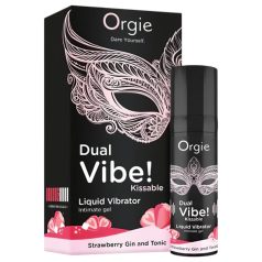   Orgie Dual Vibe - uniseks tekući vibrator - Jagoda - Džin Tonik (15ml)