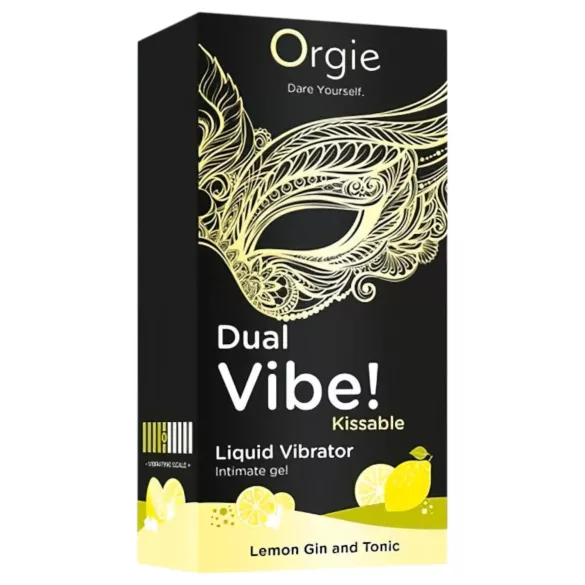 Orgie Dual Vibe - unisex tečni vibrator - Gin Tonic (15ml)