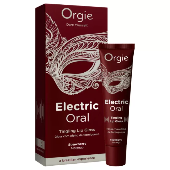 Orgie Electric Oral - sjaj za usne sa bizarnim/peckajućim efektom - jagoda (10 ml)