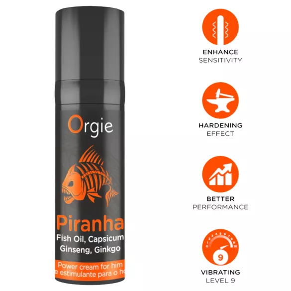 Orgie Piranha Power Cream stimulativna krema za muškarce (15 ml)