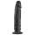 Baseks Slimline - analni dildo sa vakumskom čašicom (crni)