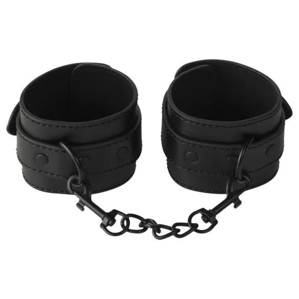 Baseks - set za vezivanje sa bičem i štipaljkama za bradavice (crni)
