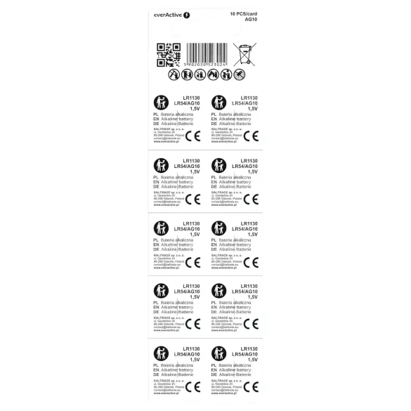 Baterije - LR1130 / LR54 - 10 kom.