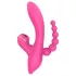 Erospace Sweet Play - G-tačka vibrator sa analnom sondom i sisanjem (roze)
