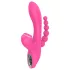 Erospace Sweet Play - G-tačka vibrator sa analnom sondom i sisanjem (roze)