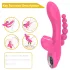 Erospace Sweet Play - G-tačka vibrator sa analnom sondom i sisanjem (roze)