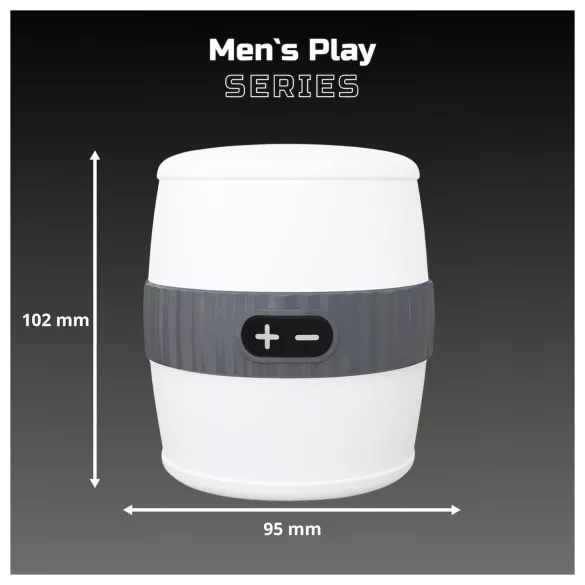 Men's Play - diskretni vibratorski masturbator (beli)