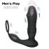Muški Play - pametan, pulsirajući analni vibrator (crni)