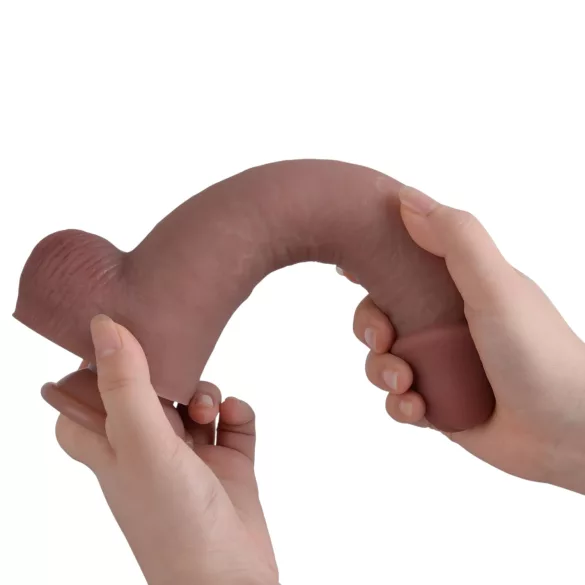 Natural Play - silikonski dildo 24 cm (prirodne boje)