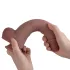 Natural Play - silikonski dildo 24 cm (prirodne boje)