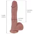 Natural Play - gurajući-rotirajući vibrator (natur)