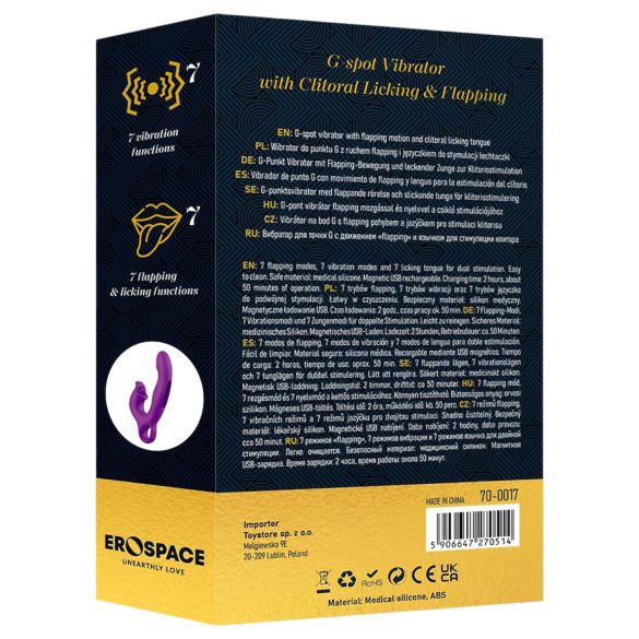 Sweet Play - lizalica, klimački G-tačka vibrator (ljubičasta)