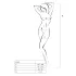 Passion BS016 - minimalistički mrežasti set (beli) - S-L