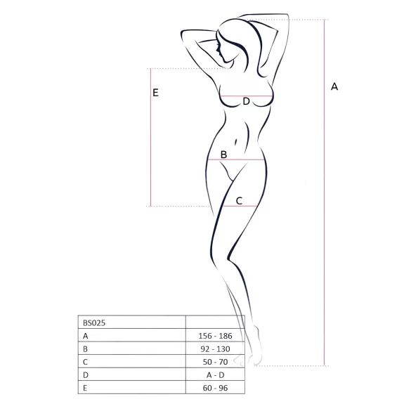 Passion BS025 - haljina s dugim rukavima (bela) - S-L