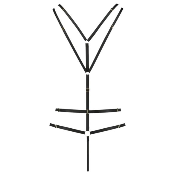 Passion Devil Trešnja - metalni prsten tjelesni oklop (crni) - L/XL