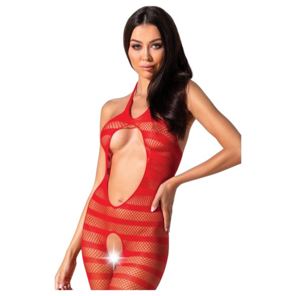 Passion BS081 - crveni kapri kombinezon s okovratnikom (S-L)