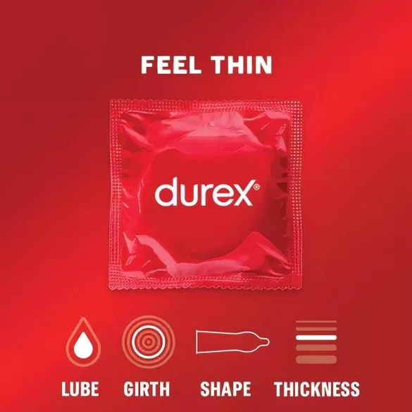 Durex Feel Thin - природан осећај, пакет кондома (2x12 ком)