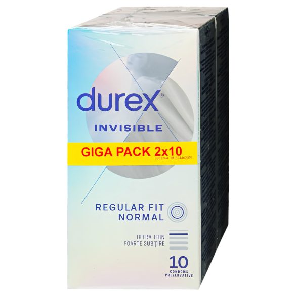 Durex Invisible Regular Fit - tanki kondomi (2x10 komada)