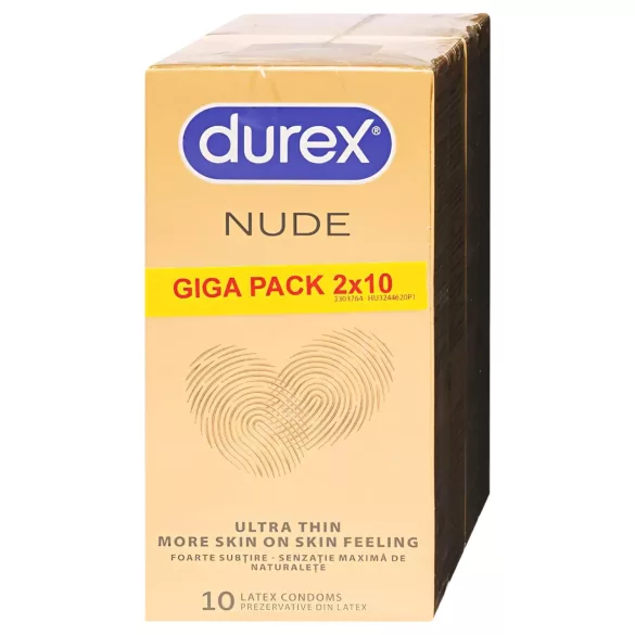 Durex Nude - ултра танак кондом (2x10 ком)