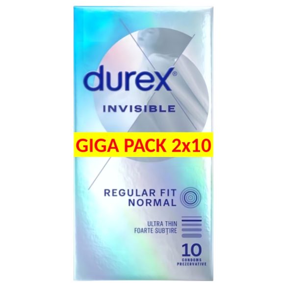 Durex Invisible Regular Fit - tanki kondomi (2x10 komada)