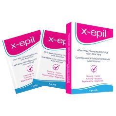   X-Epil - Maramice sa uljem posle depilacije (4 kom) - Aloe Vera