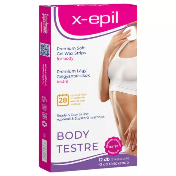 X-Epil - Gotove trake od gel voska (12kom) - za telo