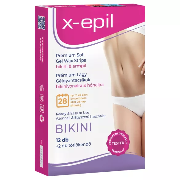 X-Epil - Gotove trake za depilaciju 12 kom - bikini/pazuh