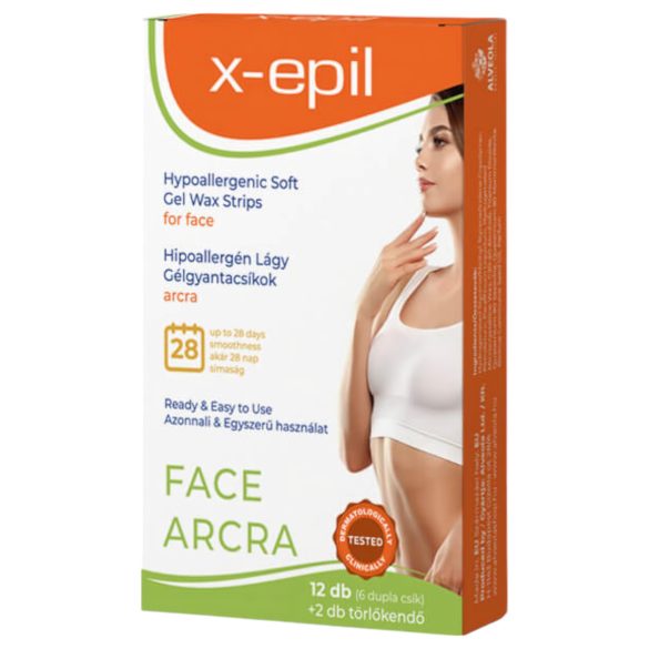 X-Epil - Hipoalergene trake za lice (12 kom)