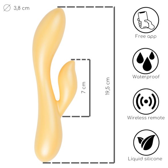 Desirel Desire Dew - pametni vibrator sa ručkom za klitoris (žuti)