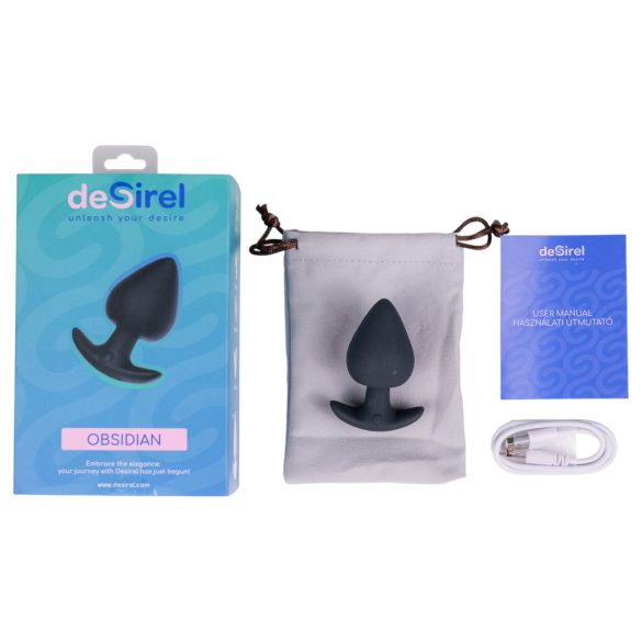 Desirel Obsidian - pametni analni vibrator (crni)