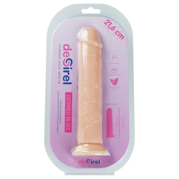 Desirel Desired Bliss - dildo sa vakumskim postoljem (prirodna boja)