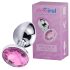 Desirel Pink Jewel M - analni čep (srebrno-roze)