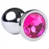 Desirel Pink Jewel M - analni čep (srebrno-roze)