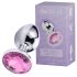 Desirel Pink Jewel L - analni čep (srebrno-ružičasti)