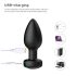 Desirel Easy Obsidian - bežični radio analni vibrator (crni)