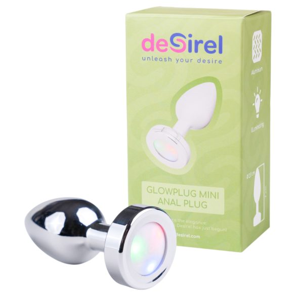 Desirel GlowPlug - sjajni analni čep - mali (srebrni)