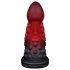 OgazR - Dildo s pipcima - 19cm (crveni)