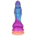 OgazR - svetleći zmajski dildo - 22cm (ljubičasto-ružičasti)