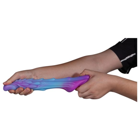 OgazR - svetleći zmajski dildo - 22cm (ljubičasto-ružičasti)