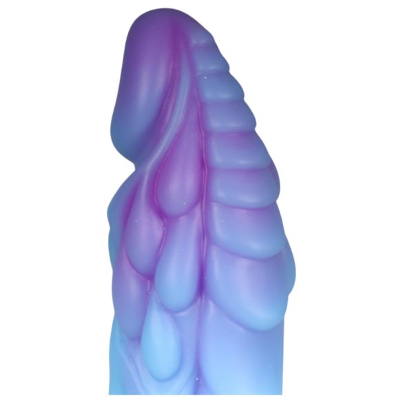 OgazR - svetleći zmajski dildo - 22cm (ljubičasto-ružičasti)