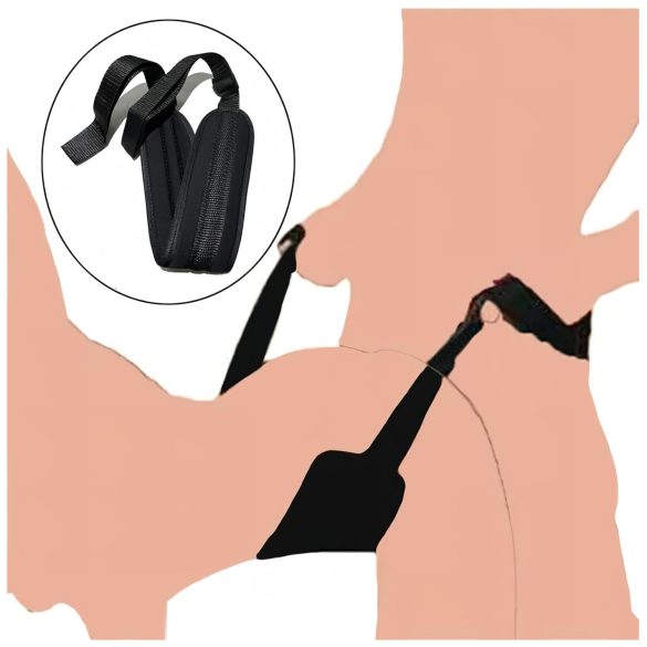 Lonely - BDSM pojas za pozicioniranje (crna)