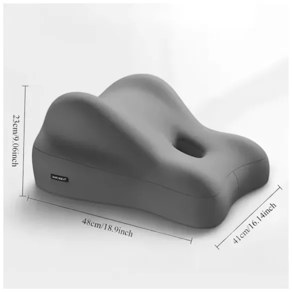 Desirel Magic Pillow - Jastuk od memorijske pene sa držačem za dildo (siva)