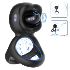 Biu-Biu - prsten za penis i vibrator za klitoris (crna)