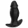 Kangvo - magnetni naduvni silikonski dildo (crni)