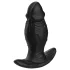 Kangvo - magnetni naduvni silikonski dildo (crni)