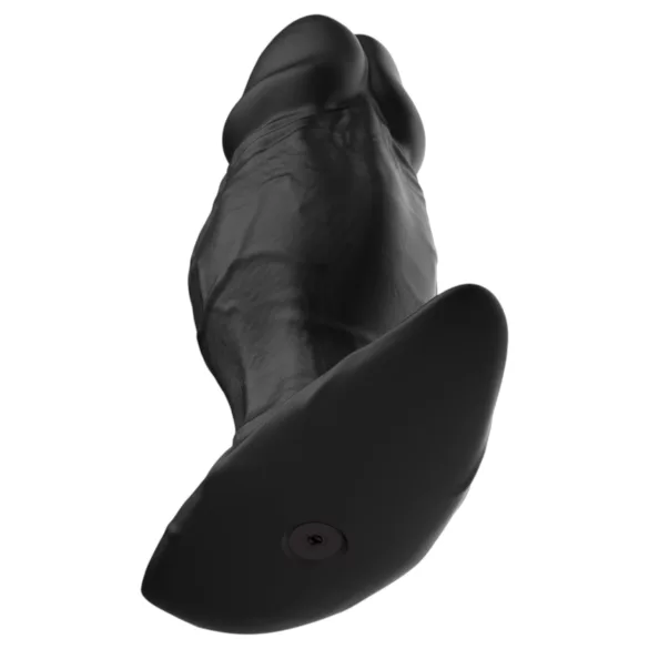 Kangvo - magnetni naduvni silikonski dildo (crni)