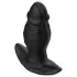 Kangvo - magnetni naduvni silikonski dildo (crni)