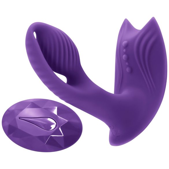 Inya Bump-N-Grind - radio, grejni 2u1 klitoralni vibrator (ljubičasti)